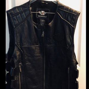 Harley Davidson leather vest